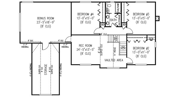 Upper/Second Floor Plan: 13-159