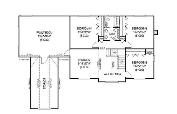 Upper/Second Floor Plan: 13-160