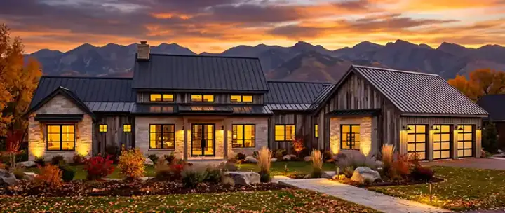 Modern Farmhouse house plans 131-103 - front exterior, 3,609 sq ft, 4 bed, 4 bath house plans | Monster House Plans