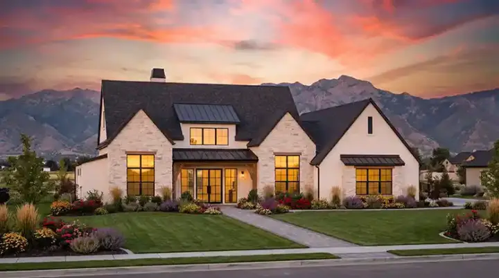 Modern Farmhouse house plans 131-127 - front exterior, 2,854 sq ft, 4 bed, 3 bath house plans | Monster House Plans