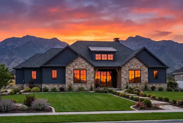 Craftsman house plans 131-135 - front exterior, 2,459 sq ft, 4 bed, 3 bath house plans | Monster House Plans