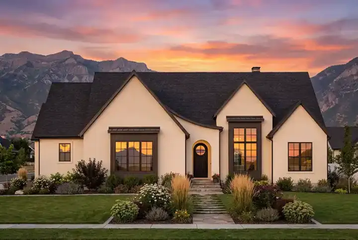 French Country house plans 131-137 - front exterior, 2,867 sq ft, 4 bed, 2 bath house plans | Monster House Plans