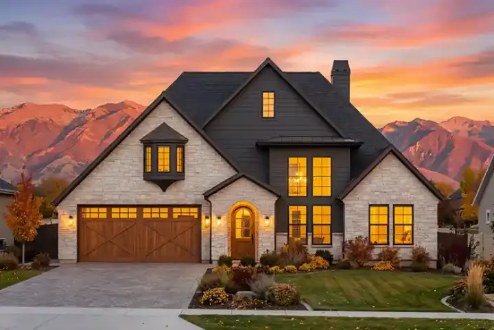 European house plans 131-208 - front exterior, 2,324 sq ft, 4 bed, 2 bath house plans | Monster House Plans