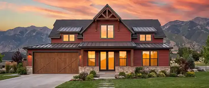 Mountain Rustic house plans 131-211 - front exterior, 2,047 sq ft, 4 bed, 3 bath house plans | Monster House Plans