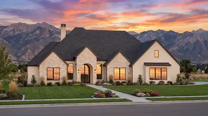 European house plans 131-240 - front exterior, 2,382 sq ft, 4 bed, 3 bath house plans | Monster House Plans