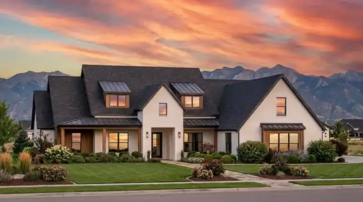 Modern Farmhouse house plans 131-264 - front exterior, 3,255 sq ft, 4 bed, 4 bath house plans | Monster House Plans
