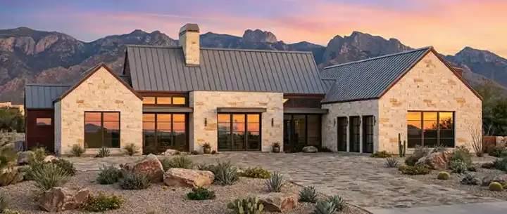 Transitional house plans 131-280 - front exterior, 4,156 sq ft, 4 bed, 4 bath house plans | Monster House Plans