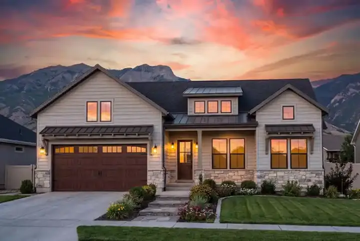 Modern Farmhouse house plans 131-282 - front exterior, 1,713 sq ft, 3 bed, 2 bath house plans | Monster House Plans