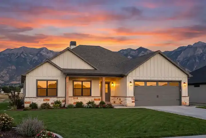 Modern Farmhouse house plans 131-286 - front exterior, 1,987 sq ft, 4 bed, 2 bath house plans | Monster House Plans