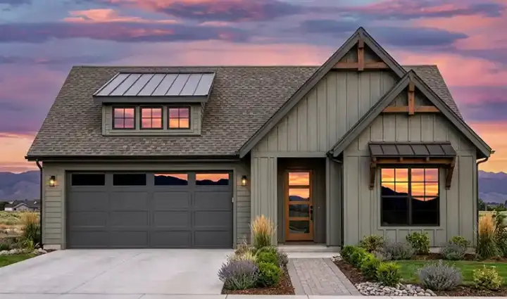 Modern Farmhouse house plans 131-302 - front exterior, 1,710 sq ft, 3 bed, 2 bath house plans | Monster House Plans
