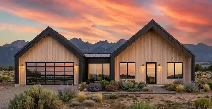 Modern Farmhouse house plans 131-316 - front exterior, 1,560 sq ft, 3 bed, 2 bath house plans | Monster House Plans