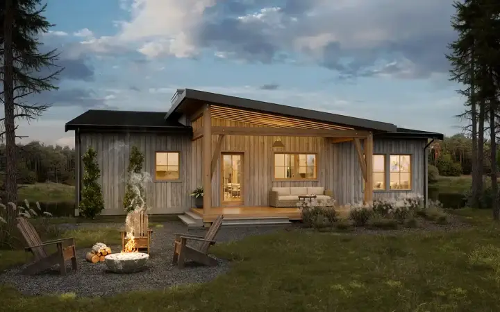 Modern Farmhouse house plans 133-122 - front exterior, 2,760 sq ft, 3 bed, 2 bath house plans | Monster House Plans