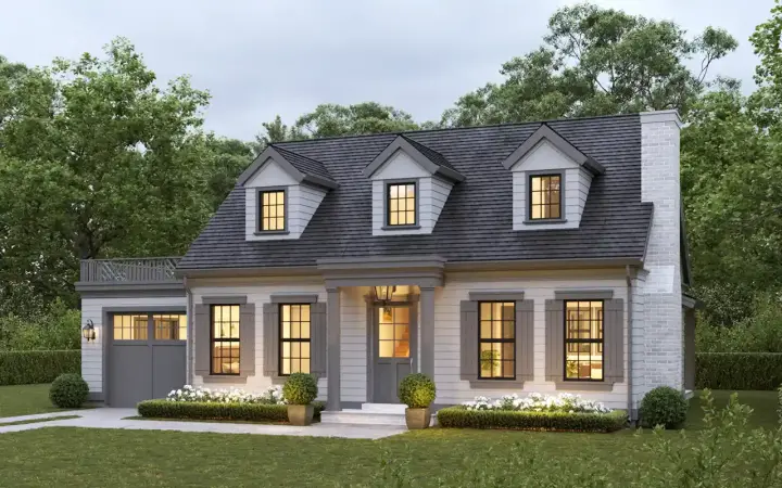 Southern house plans 133-165 - front exterior, 1,802 sq ft, 3 bed, 2 bath house plans | Monster House Plans