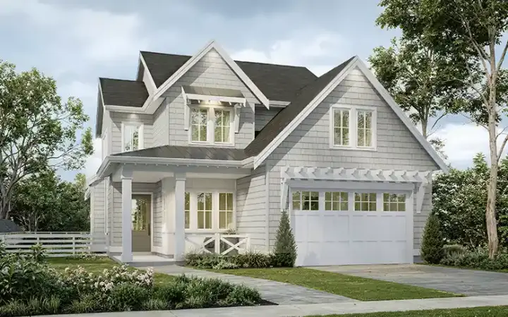 Craftsman house plans 133-213 - front exterior, 2,470 sq ft, 3 bed, 2 bath house plans | Monster House Plans