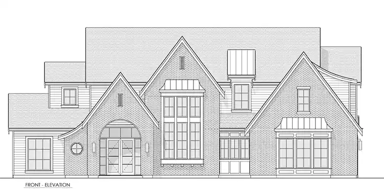 French Country house plans 133-222 - rendering 4, 3,874 sq ft, 4 bed, 3 bath house plans | Monster House Plans