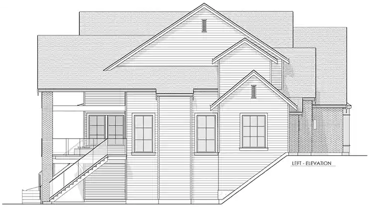 French Country house plans 133-222 - rendering 6, 3,874 sq ft, 4 bed, 3 bath house plans | Monster House Plans