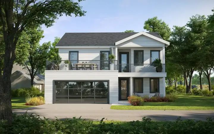Traditional house plans 137-107 - front exterior, 2,451 sq ft, 4 bed, 2 bath house plans | Monster House Plans