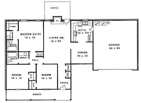 Main Floor Plan: 14-105