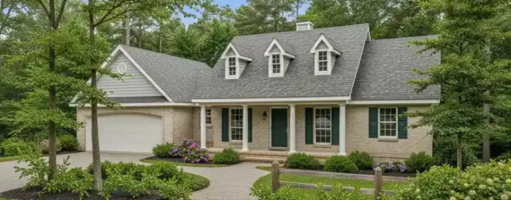 Farmhouse house plans 14-115 - front exterior, 1,298 sq ft, 3 bed, 2 bath house plans | Monster House Plans