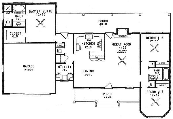 Main Floor Plan: 14-121