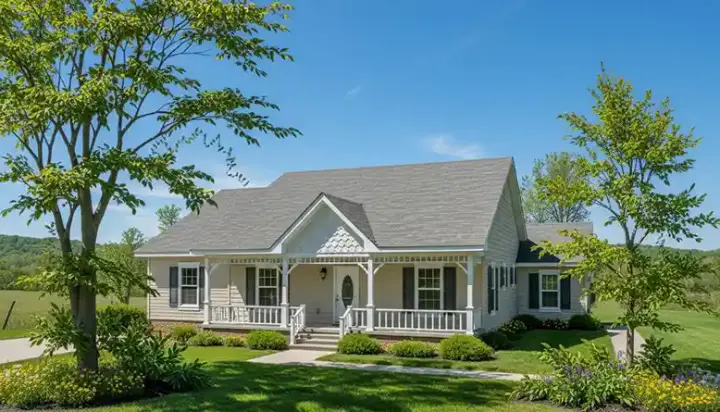 Southern house plans 14-123 - front exterior, 1,463 sq ft, 3 bed, 2 bath house plans | Monster House Plans