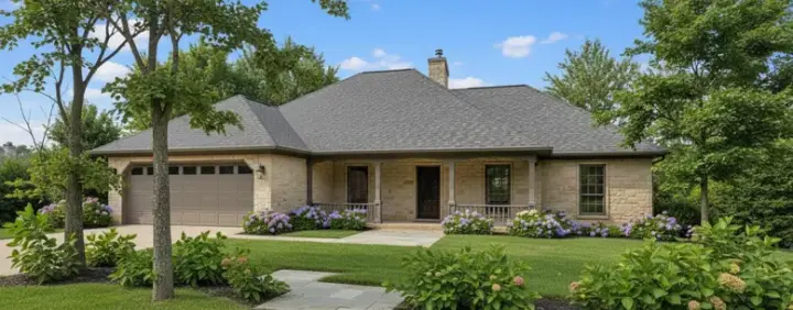 Southern house plans 14-132 - front exterior, 1,646 sq ft, 3 bed, 2 bath house plans | Monster House Plans