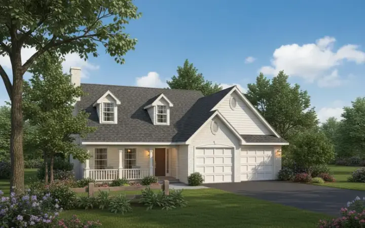 Southern house plans 14-142 - front exterior, 1,705 sq ft, 4 bed, 2 bath house plans | Monster House Plans