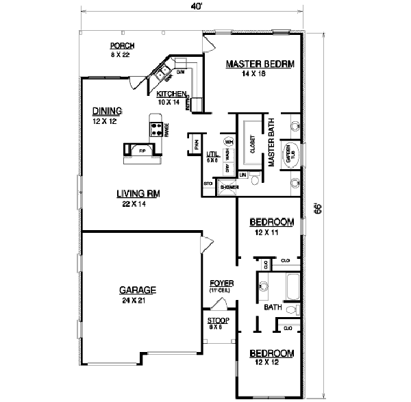 Main Floor Plan: 14-143