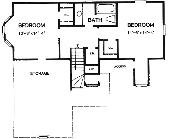 Upper/Second Floor Plan: 14-148