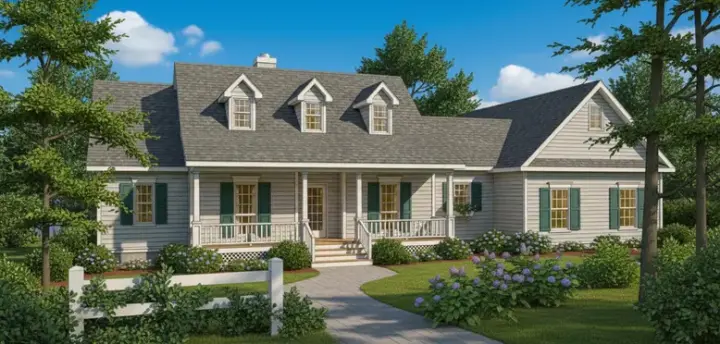 Country house plans 14-156 - front exterior, 1,926 sq ft, 3 bed, 2 bath house plans | Monster House Plans