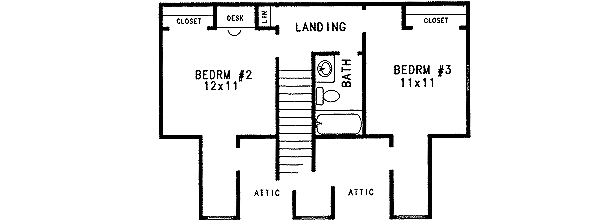 Upper/Second Floor Plan: 14-158