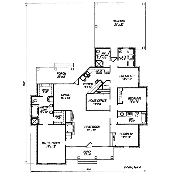 Main Floor Plan: 14-164