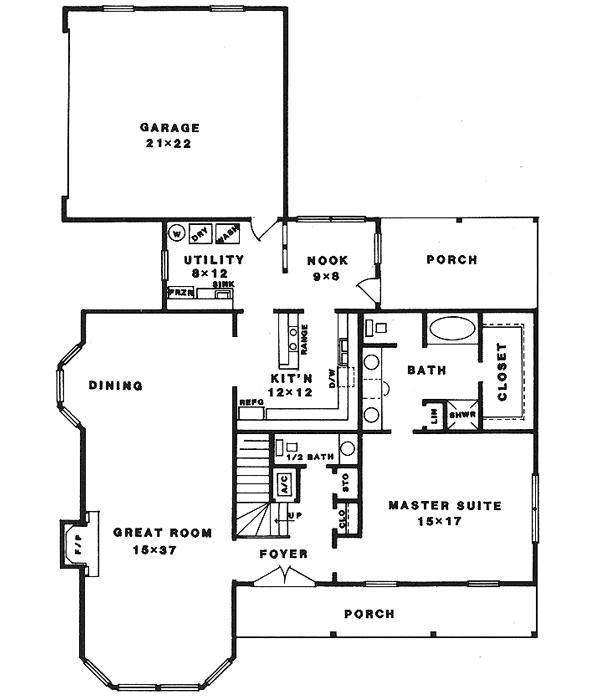 Main Floor Plan: 14-166