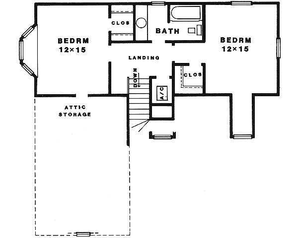 Upper/Second Floor Plan: 14-166