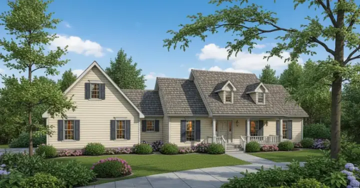 Country house plans 14-167 - front exterior, 2,184 sq ft, 3 bed, 2 bath house plans | Monster House Plans