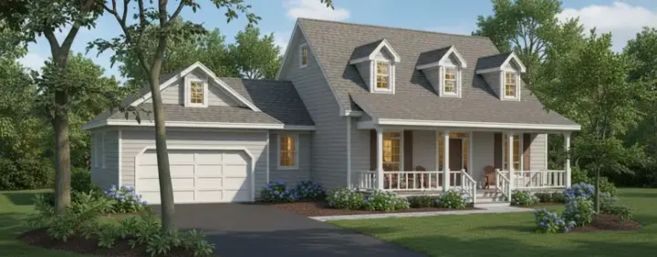 Country house plans 14-169 - front exterior, 2,276 sq ft, 3 bed, 2 bath house plans | Monster House Plans