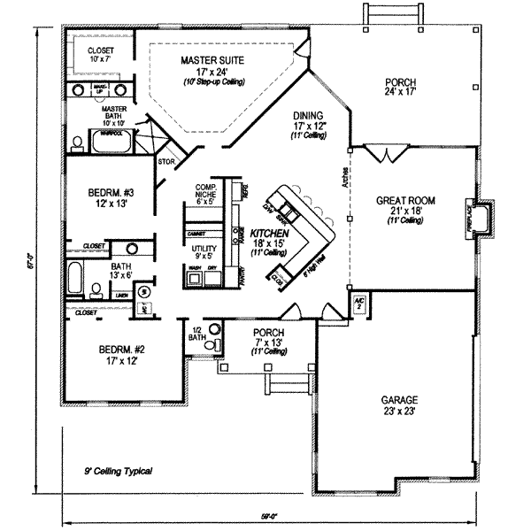 Main Floor Plan: 14-173