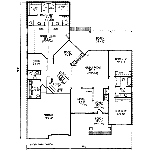 Main Floor Plan: 14-175