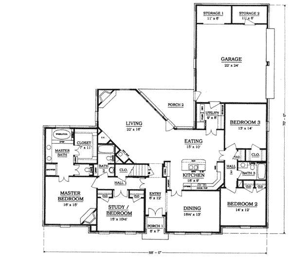 Main Floor Plan: 14-176