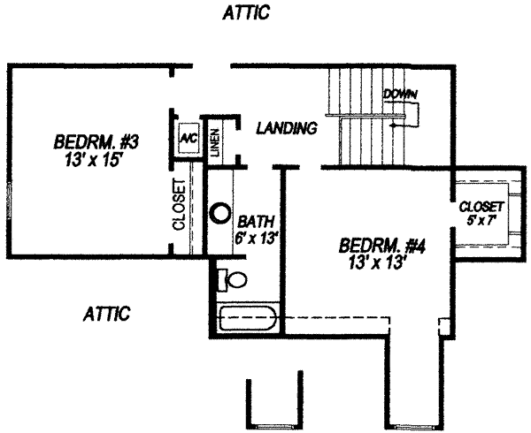 Upper/Second Floor Plan: 14-181