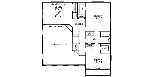 Upper/Second Floor Plan: 14-182