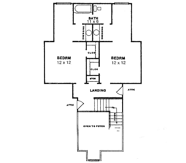 Upper/Second Floor Plan: 14-188