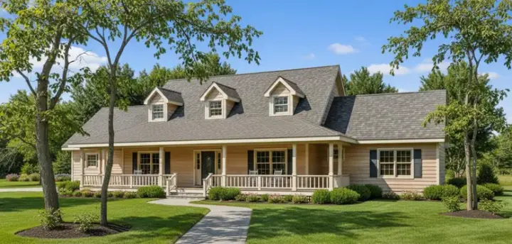 Country house plans 14-189 - front exterior, 3,038 sq ft, 3 bed, 2 bath house plans | Monster House Plans