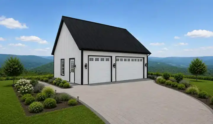 Traditional house plans 145-120 - front exterior, 896 sq ft, 0 bed, 0 bath house plans | Monster House Plans