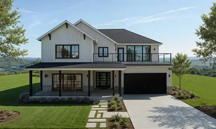 Craftsman house plans 146-101 - front exterior, 2,379 sq ft, 5 bed, 3 bath house plans | Monster House Plans