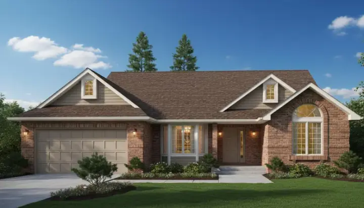 Traditional house plans 15-123 - front exterior, 1,726 sq ft, 2 bed, 2 bath house plans | Monster House Plans