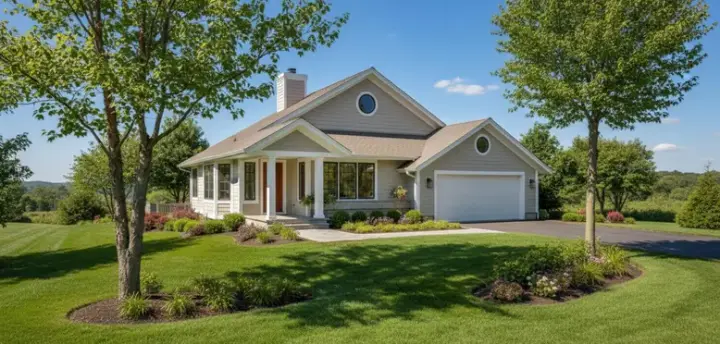 Traditional house plans 15-131 - front exterior, 1,270 sq ft, 3 bed, 2 bath house plans | Monster House Plans