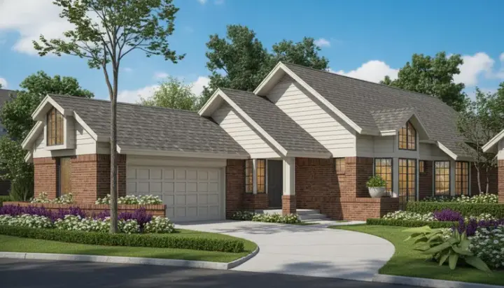 Contemporary house plans 15-136 - front exterior, 2,000 sq ft, 3 bed, 2 bath house plans | Monster House Plans