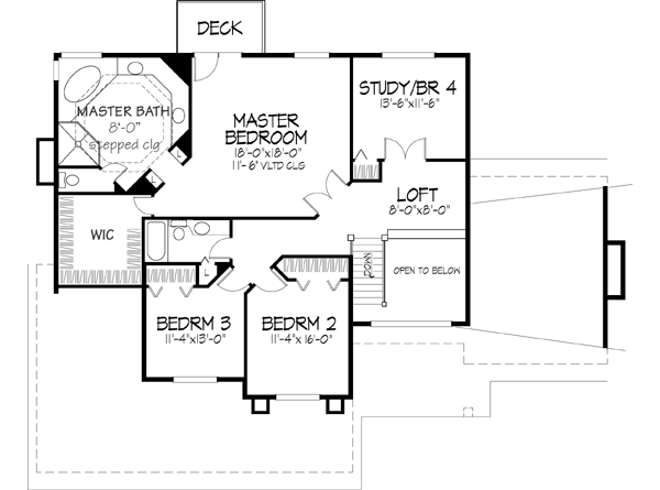 Upper/Second Floor Plan: 15-145