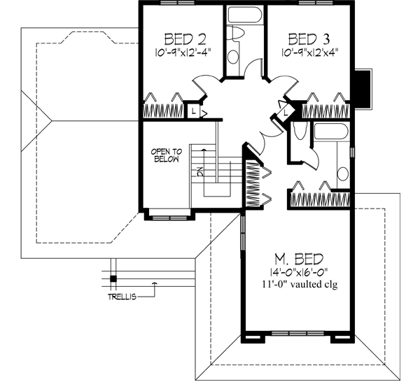 Upper/Second Floor Plan: 15-150